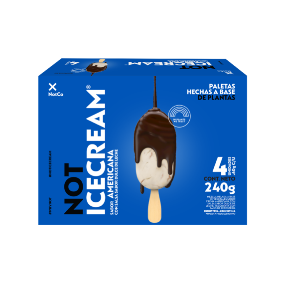 Paleta de Helado Crema Americana Not Co x 60g