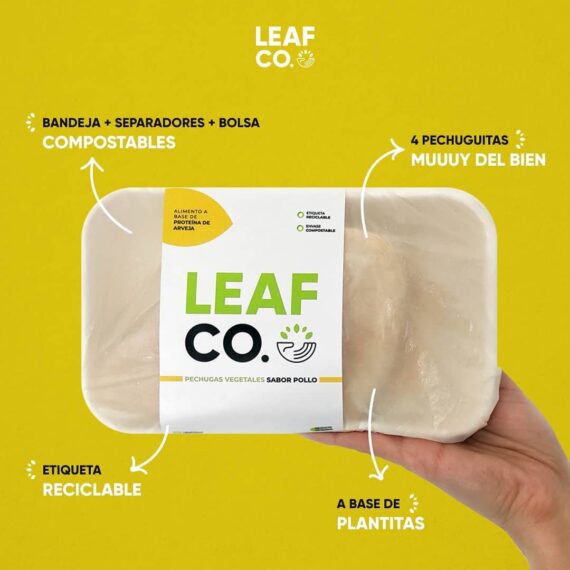 Pechugitas Vegetales Sabor Pollo Leaf Co x 2u
