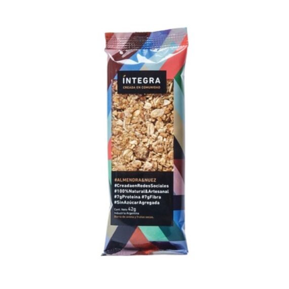 Barra de Cereal de Almendra y Nuez Integra 42g