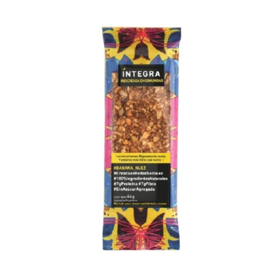 Barra de Cereal de Banana y Nuez Integra 42g