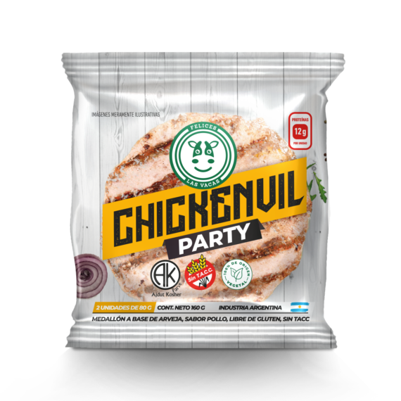 Chickenvil Party Hamburguesas X 2 u. Felices Las Vacas