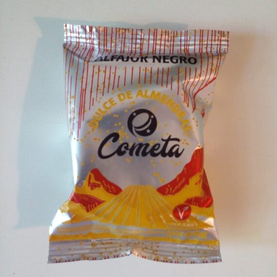 Alfajor Vegano Dulce de Leche de  Almendras 65gr Cometa