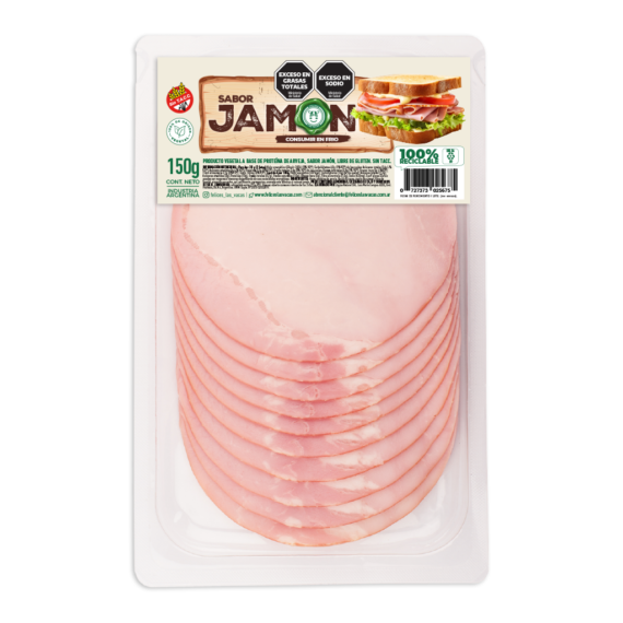 Jamon Vegano en Fetas Felices Las Vacas 150gr