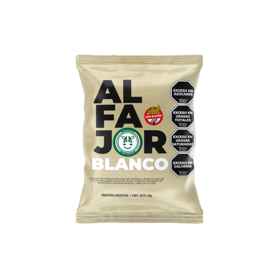 Alfajor Blanco x 60gr Felices Las Vacas