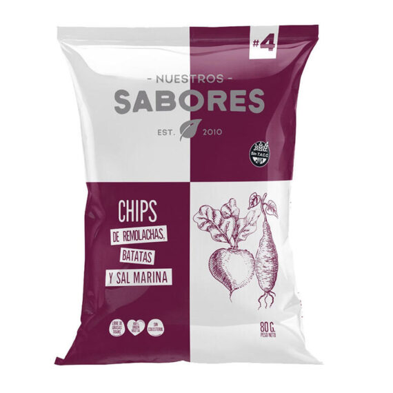 Chips Remolachas y Batata (Sin TACC) NUESTROS SABORES x 80gr