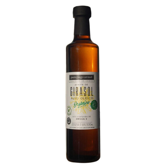 Aceite ORGANICO de Girasol Alto Oleico x 500 ml PAMPA GOURMET