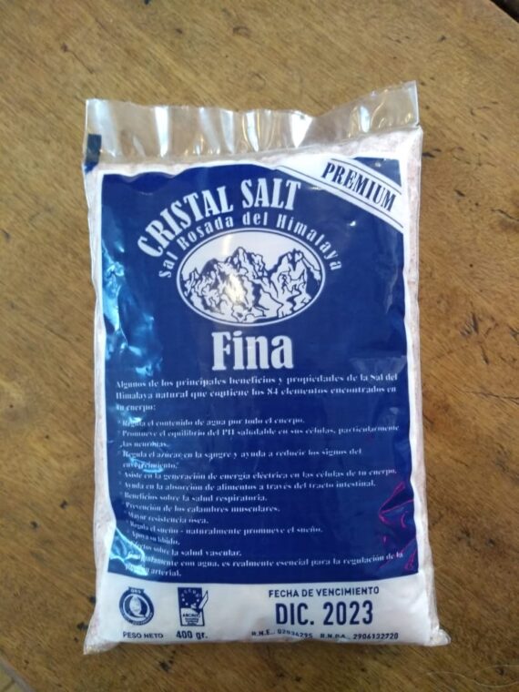 Sal Rosada del Himalaya Premiun Cristal Salt 400gr