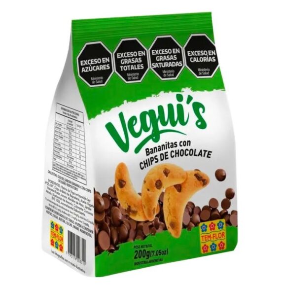 Bananitas Con Chips de Cocolate x 200gr Veguis