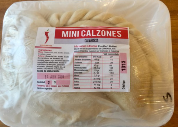 Mini Calzone Calabresa Veganuel