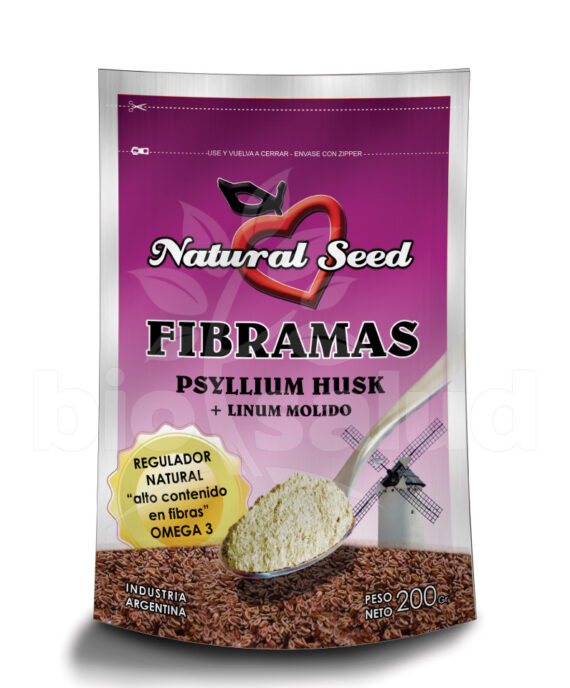 Fibramas (Psyllium + linum) Natural Seed 200gr