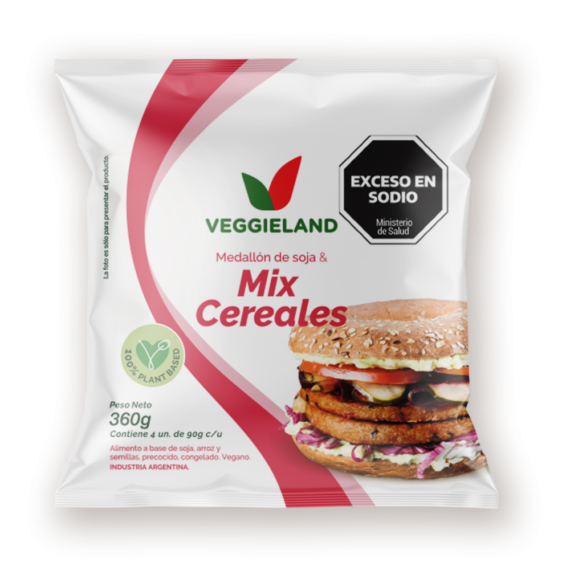 Medallones de Soja y Mix de cereales x 4u Veggieland
