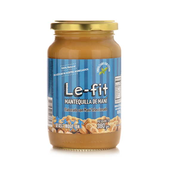 Pasta de Mani Endulzada Con Stevia Le Fit 380gr