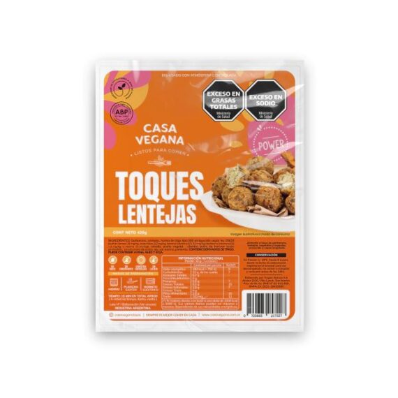 Nuggets Toques Lentejas  Casa Vegana x 420 g