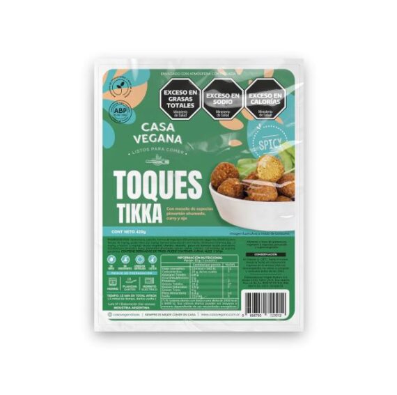 Nuggets Toques Proteicos Spicy Tikka Casa Vegana x 420gr