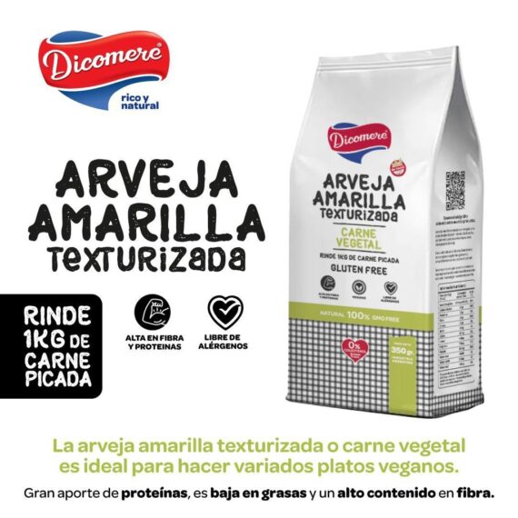Arveja Amarilla Texturizada Dicomere 350gr