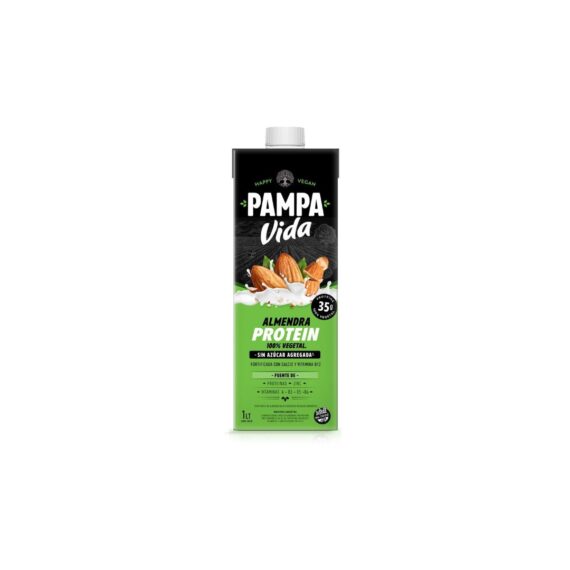 Leche Vegetal Proteica almendra x 1L Pampa Vida