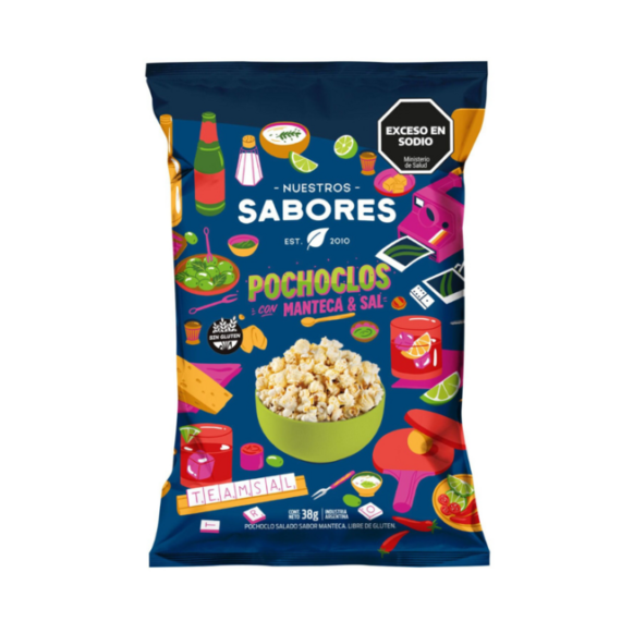 Pochoclos Sabor Manteca y sal x 38g Nuestros Sabores