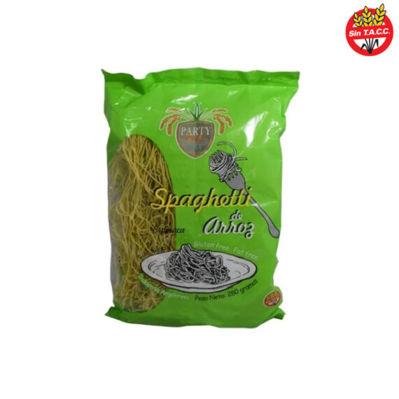 Spaghetti de Arroz Con Espinaca x 280gr Party Beck