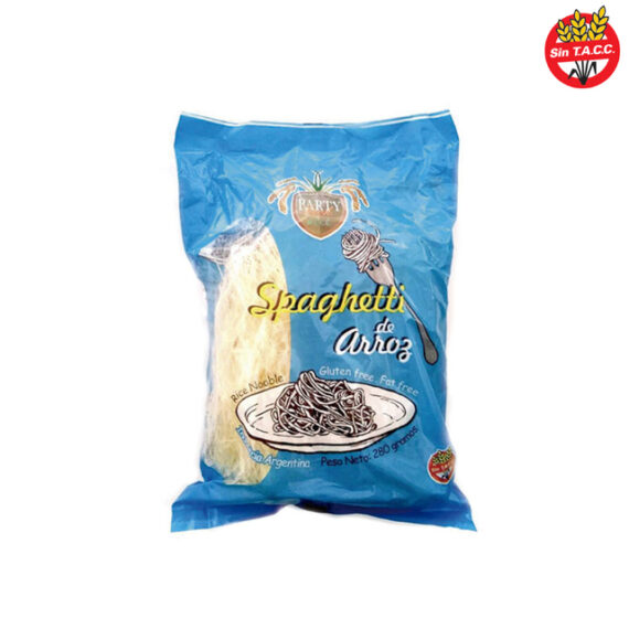 Spaghetti de Arroz natural x 280gr Party Beck