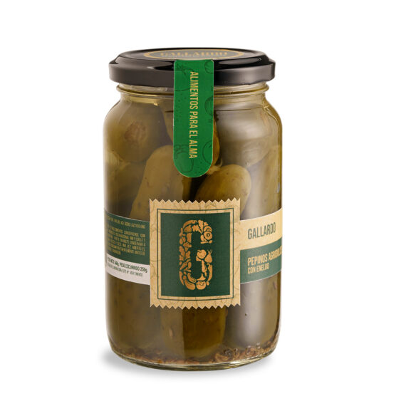 Pepinos Agridulces Con Eneldo x 360gr Gallardo