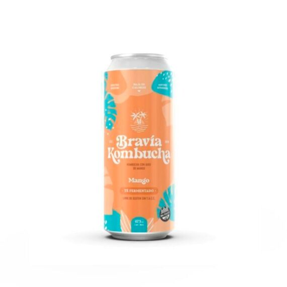 Kombucha Sabor Mango x 473ml Bravia