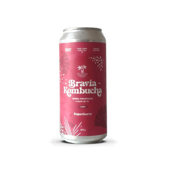 Kombucha Sabor Superberry x 473ml Bravia