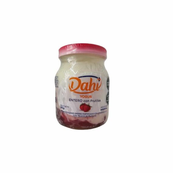 Yogurt Entero Con Frutillas x 190gr Dahi