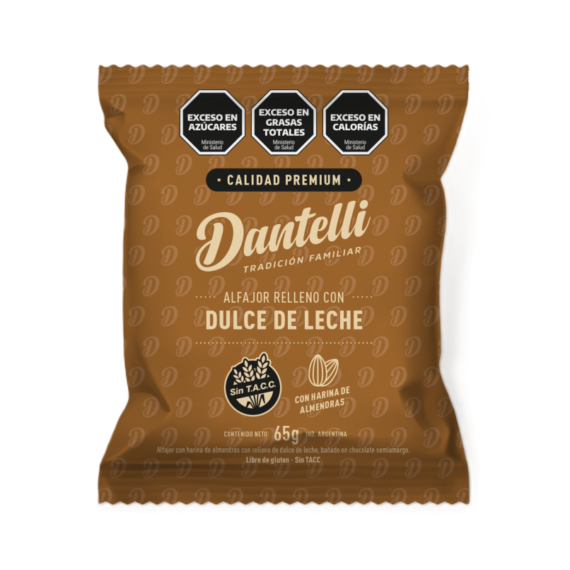 Alfajor Premium Dulce de Leche x 65gr Dantelli