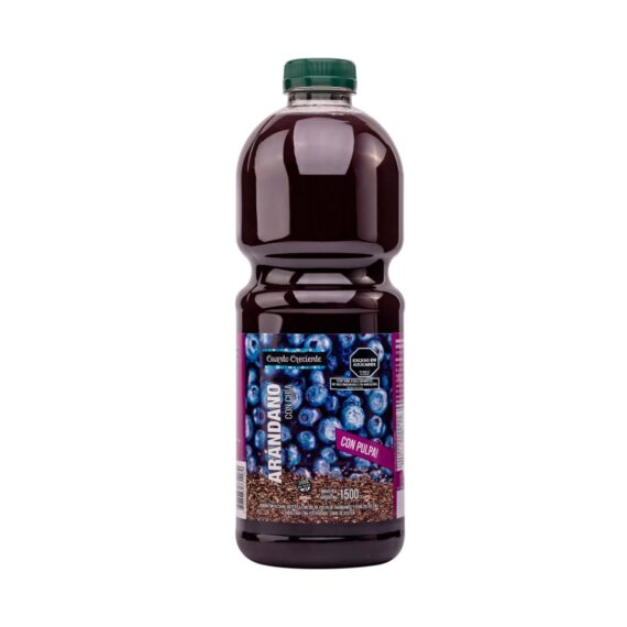 Jugo de Arandanos Con Chia Endulzado Con Stevia x 1.5L Cuarto Creciente