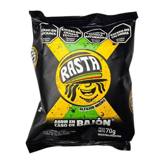 Alfajor Negro x 70gr Rasta
