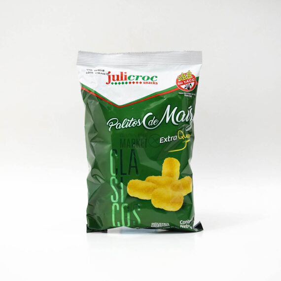 Palitos de Maiz Extra Queso Sin TACC x 65g Julicroc