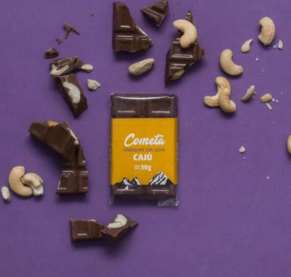 Chocolate Con Leche y Trozos de Caju x 50gr Cometa