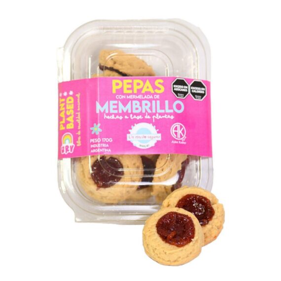 Pepas con mermelada de membrillo Un Rincon Vegano