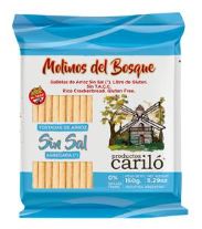 Tostadas de Arroz Vegetarianas Sin Sal 150gr  Molinos Del Bosque Carilo