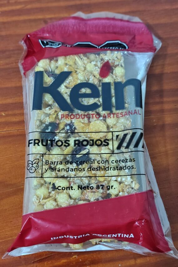 Barrita de Cereal Frutos Rojos x80gr Kein